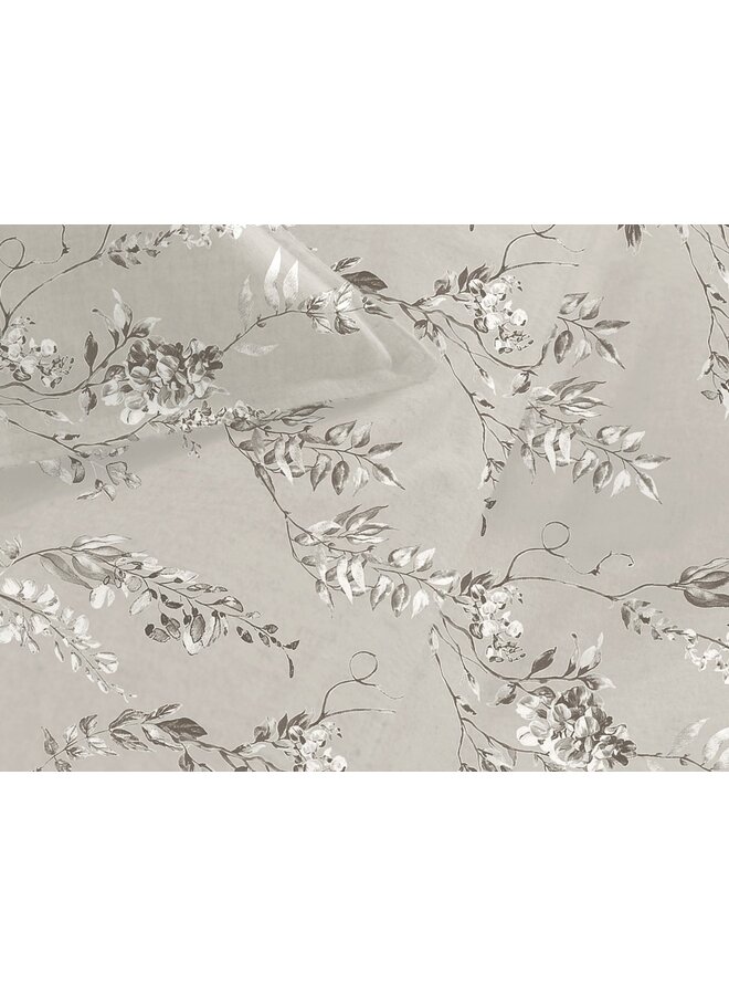 Heckett & Lane Dekbedovertrek Chiara Grijs - Flanel