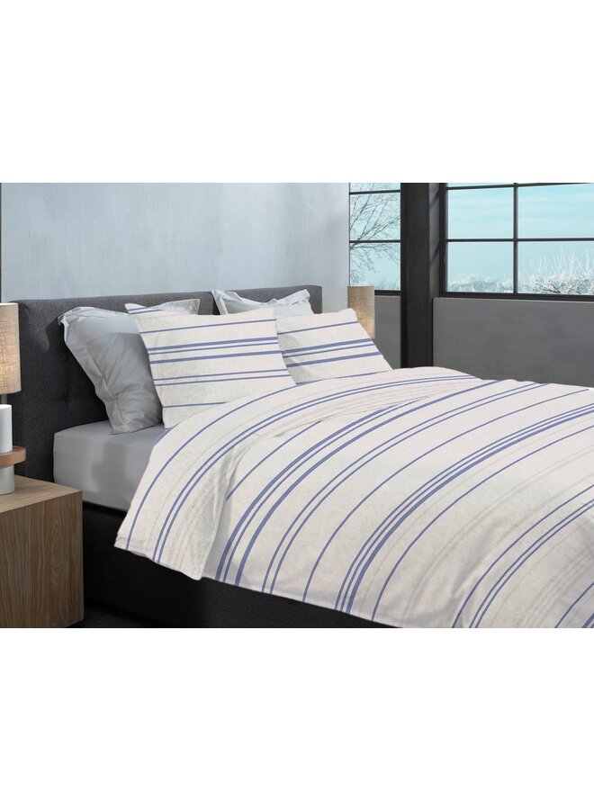 Heckett & Lane Dekbedovertrek Mattia Grijs - Flanel