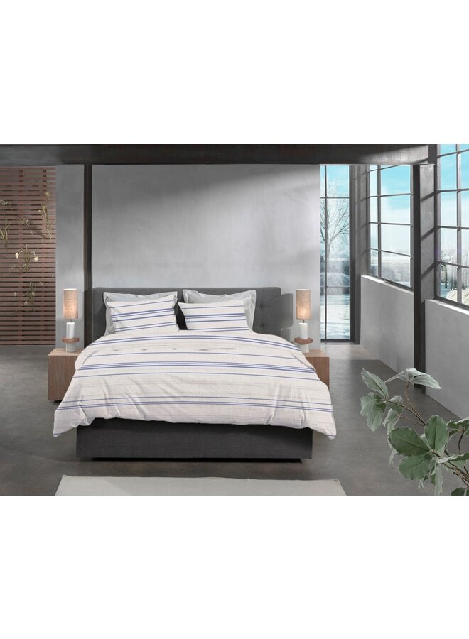 Heckett & Lane Dekbedovertrek Mattia Grijs - Flanel