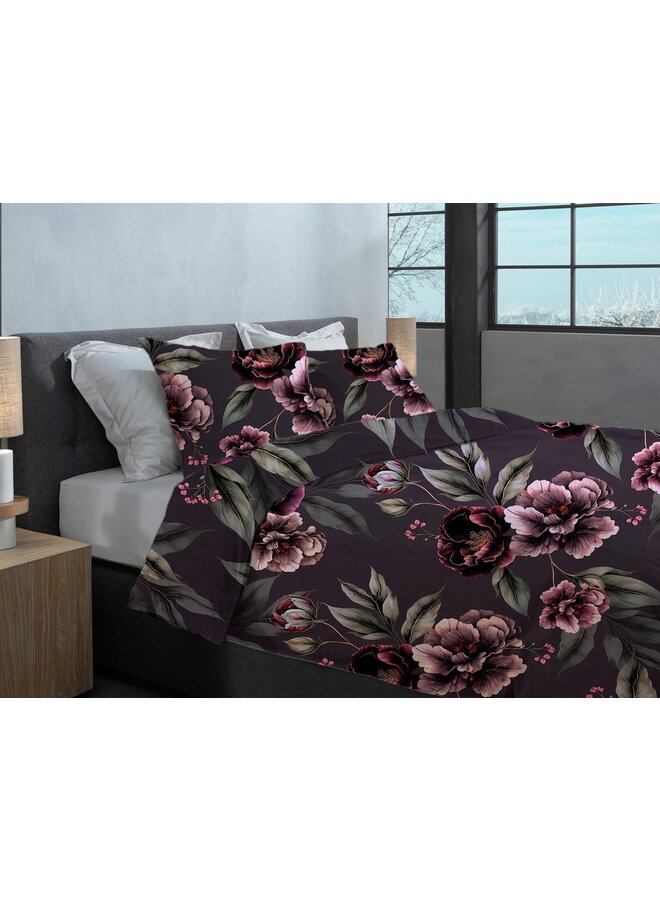 Heckett & Lane Dekbedovertrek Romee Paars - Flanel