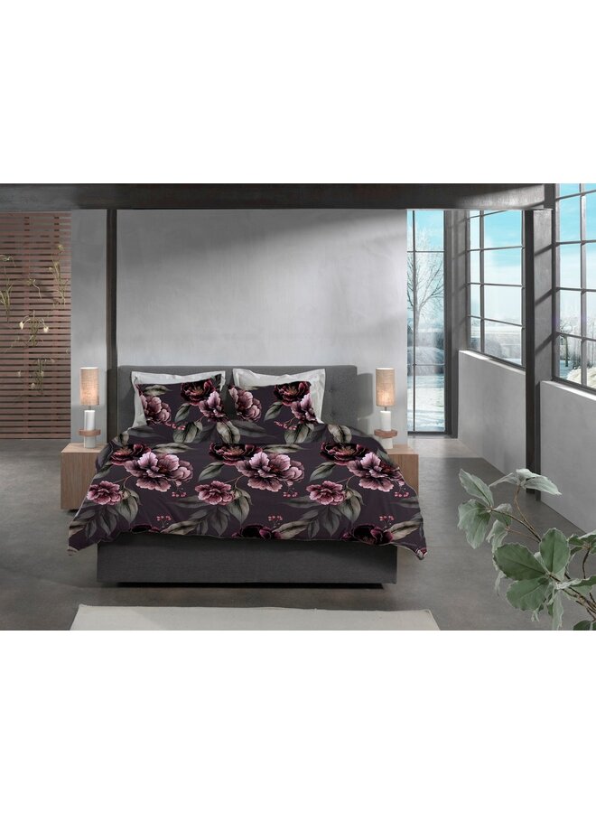 Heckett & Lane Dekbedovertrek Romee Paars - Flanel