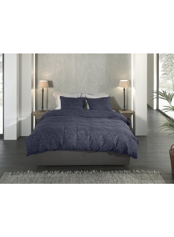 Heckett & Lane Dekbedovertrek Alloro Blauw - Flanel
