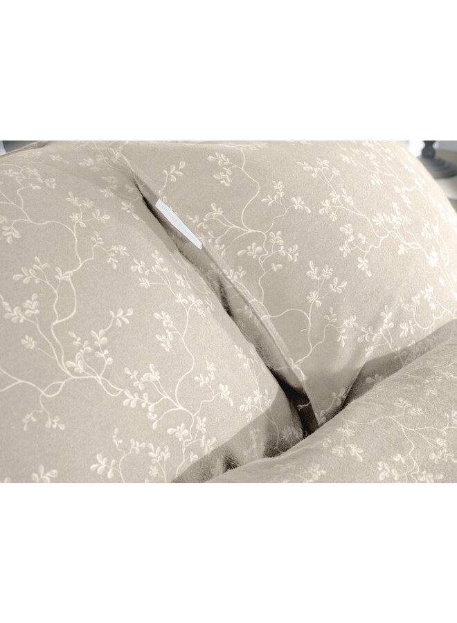 Heckett & Lane Dekbedovertrek Alloro Beige - Flanel