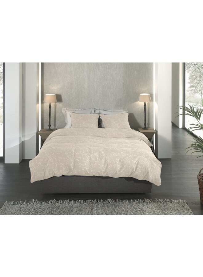 Heckett & Lane Dekbedovertrek Alloro Beige - Flanel