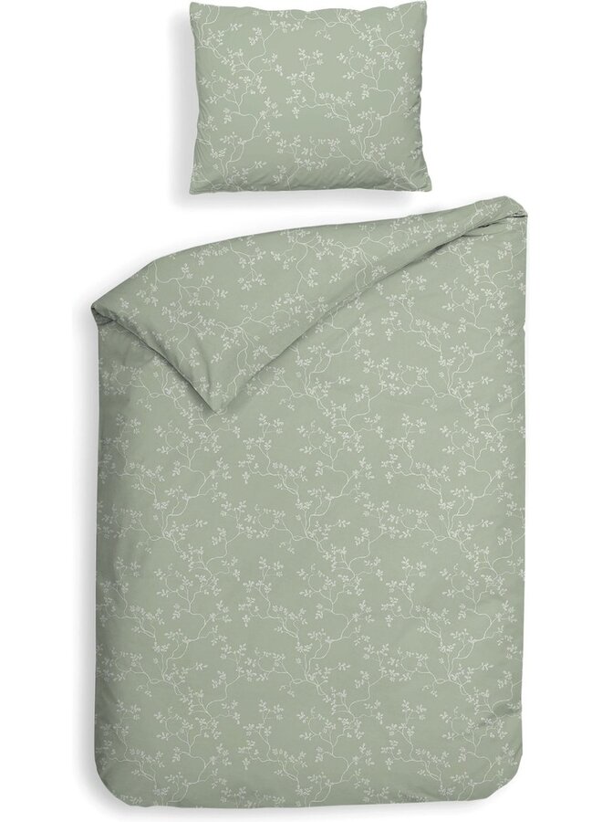 Heckett & Lane Dekbedovertrek Alloro Groen - Flanel