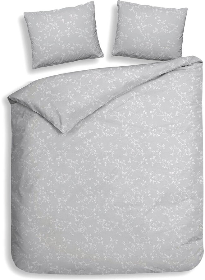 Dekbedovertrek Alloro Grijs - Flanel