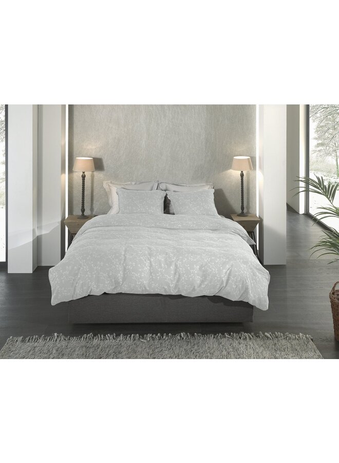 Heckett & Lane Dekbedovertrek Alloro Grijs - Flanel