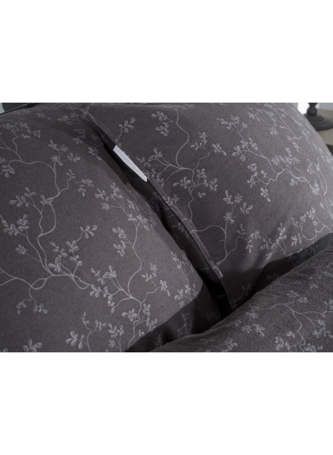 Heckett & Lane Dekbedovertrek Alloro Antraciet - Flanel