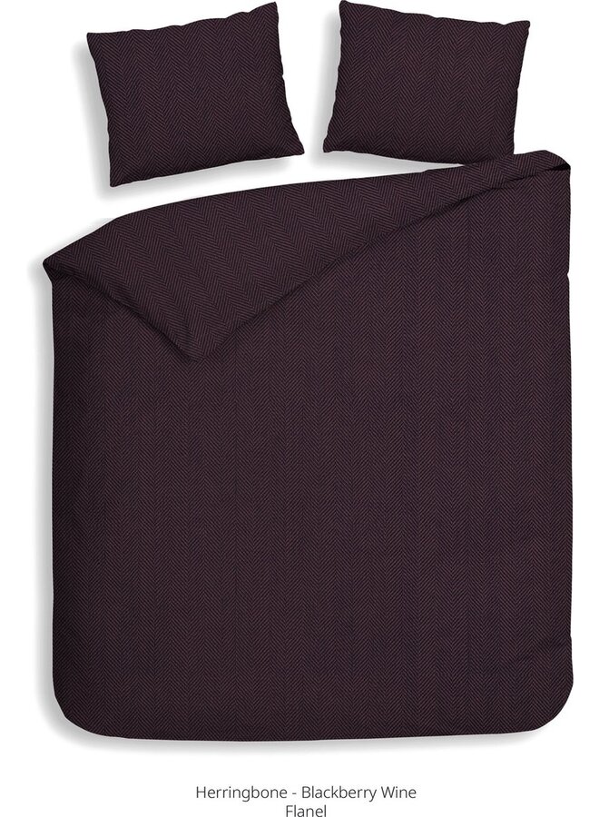 Dekbedovertrek Spina Paars - Flanel
