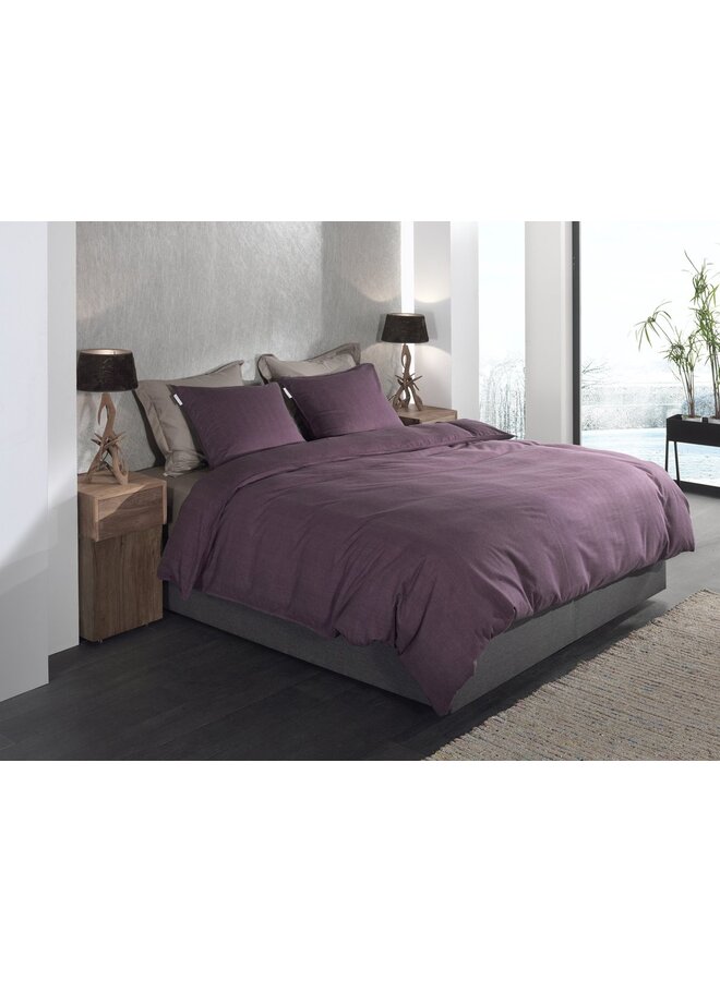 Heckett & Lane Dekbedovertrek Spina Paars - Flanel