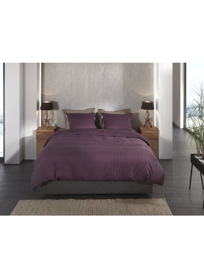 Heckett & Lane Dekbedovertrek Spina Paars - Flanel