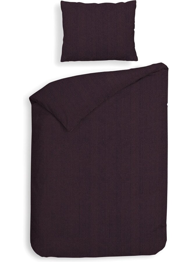 Heckett & Lane Dekbedovertrek Spina Paars - Flanel