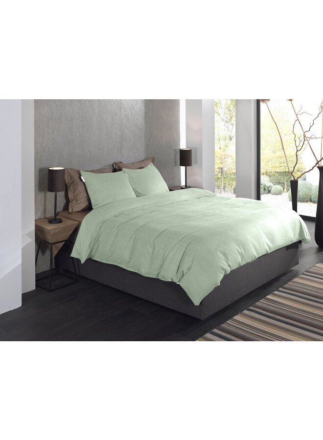 Heckett & Lane Dekbedovertrek Spina Groen - Flanel