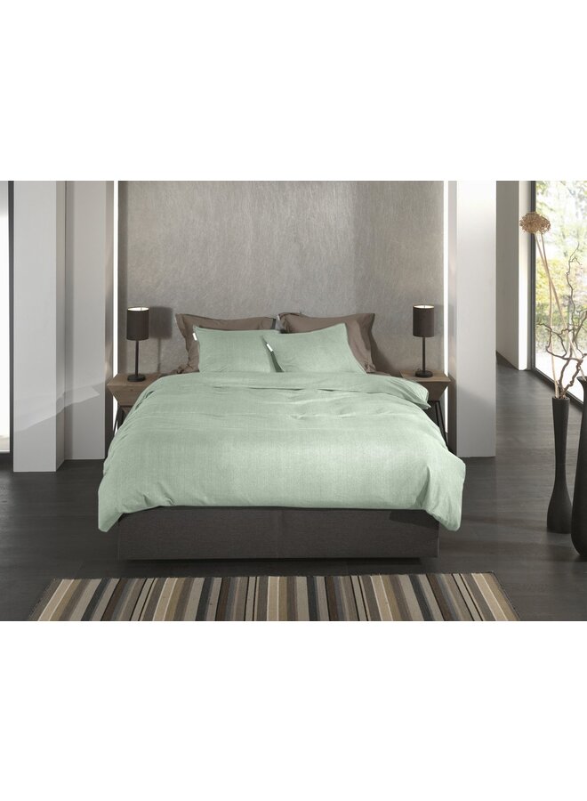 Heckett & Lane Dekbedovertrek Spina Groen - Flanel