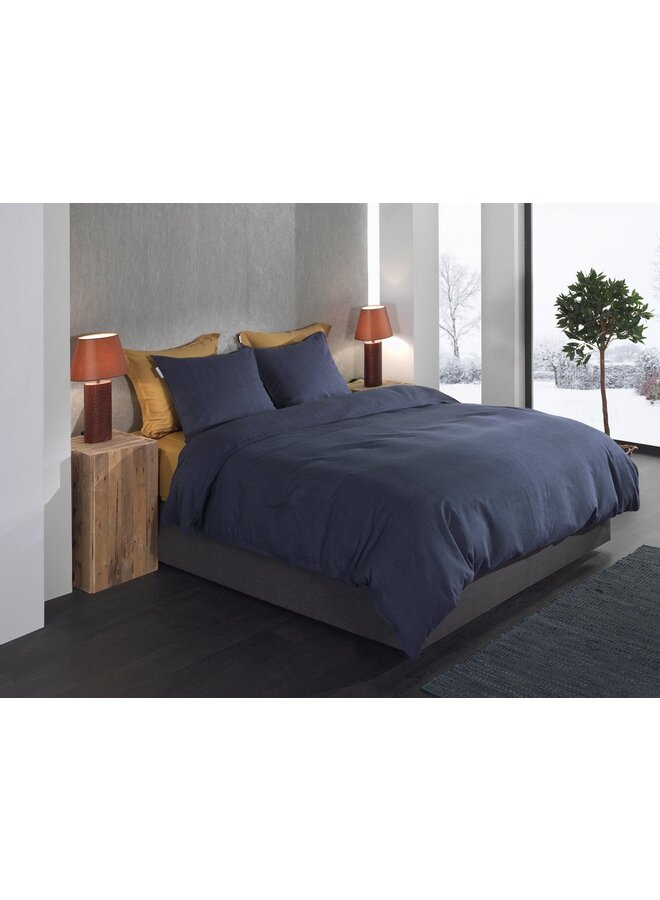 Heckett & Lane Dekbedovertrek Spina Blauw - Flanel