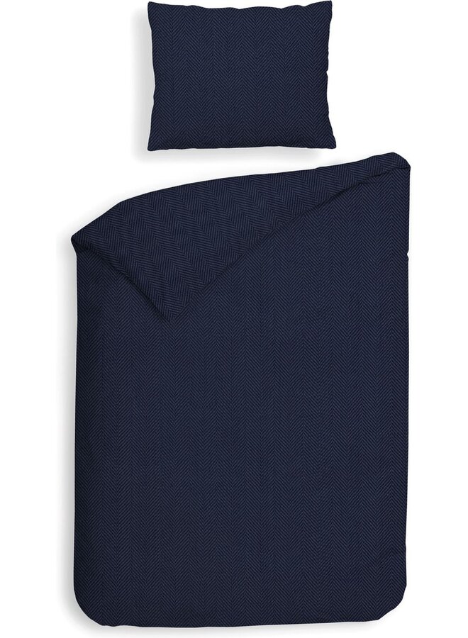 Heckett & Lane Dekbedovertrek Spina Blauw - Flanel