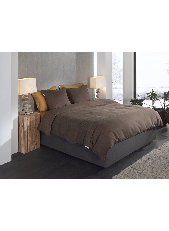 Heckett & Lane Dekbedovertrek Spina Bruin - Flanel