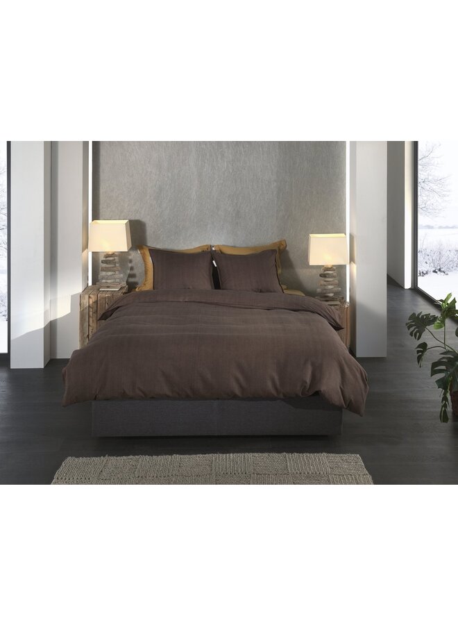 Heckett & Lane Dekbedovertrek Spina Bruin - Flanel