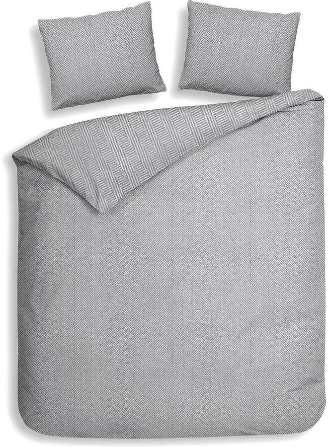 Dekbedovertrek Spina Grijs - Flanel PL2