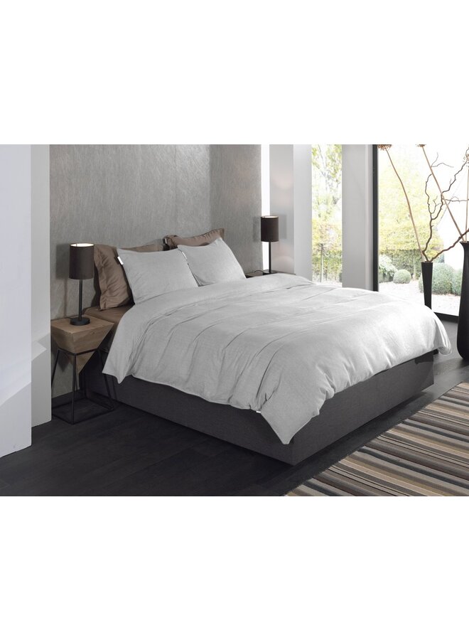 Heckett & Lane Dekbedovertrek Spina Grijs - Flanel