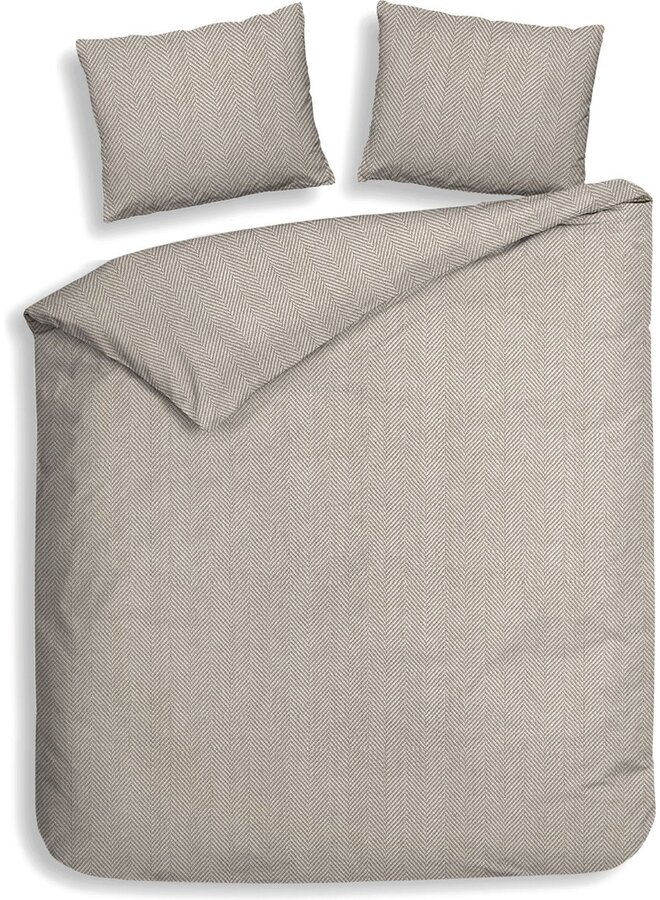 Dekbedovertrek Spina Beige - Flanel