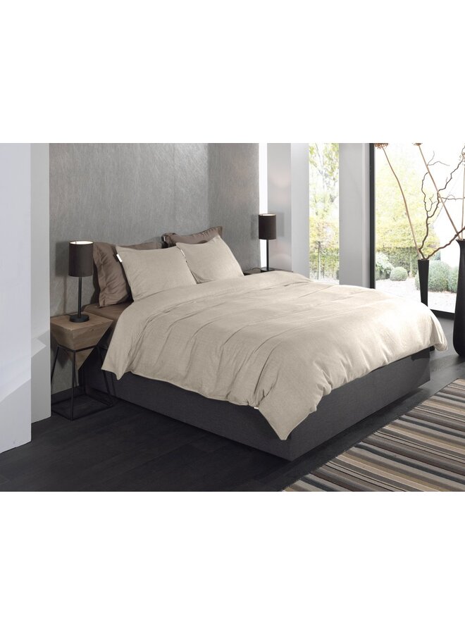 Heckett & Lane Dekbedovertrek Spina Beige - Flanel