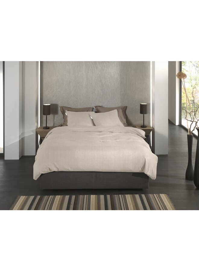Heckett & Lane Dekbedovertrek Spina Beige - Flanel