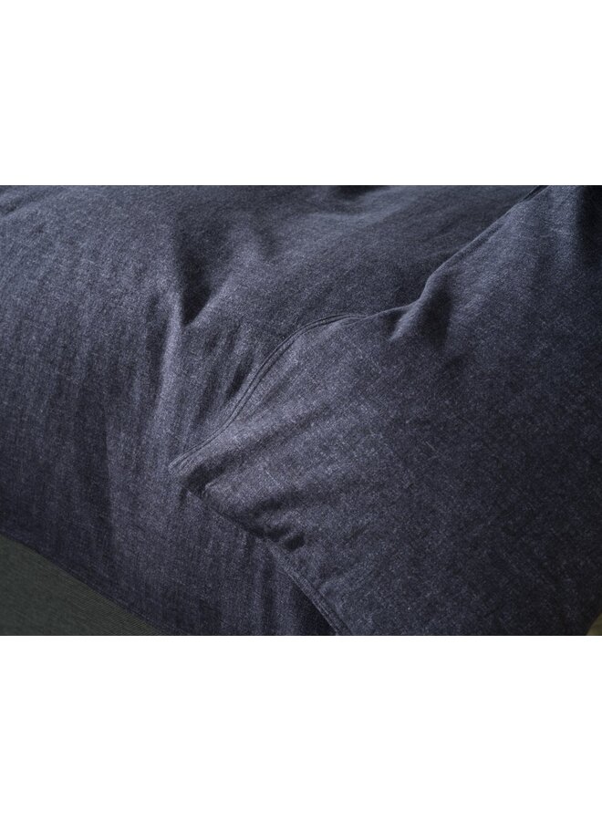 Heckett & Lane Dekbedovertrek Franela Blauw - Flanel