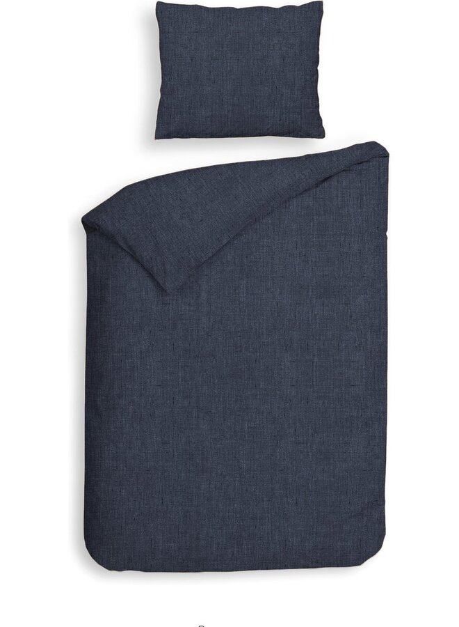 Heckett & Lane Dekbedovertrek Franela Blauw - Flanel
