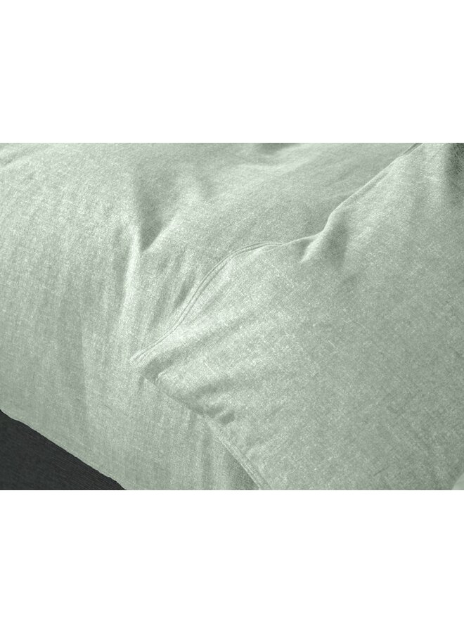 Heckett & Lane Dekbedovertrek Franela Groen - Flanel