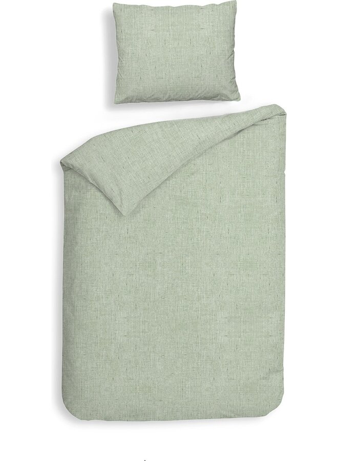 Heckett & Lane Dekbedovertrek Franela Groen - Flanel