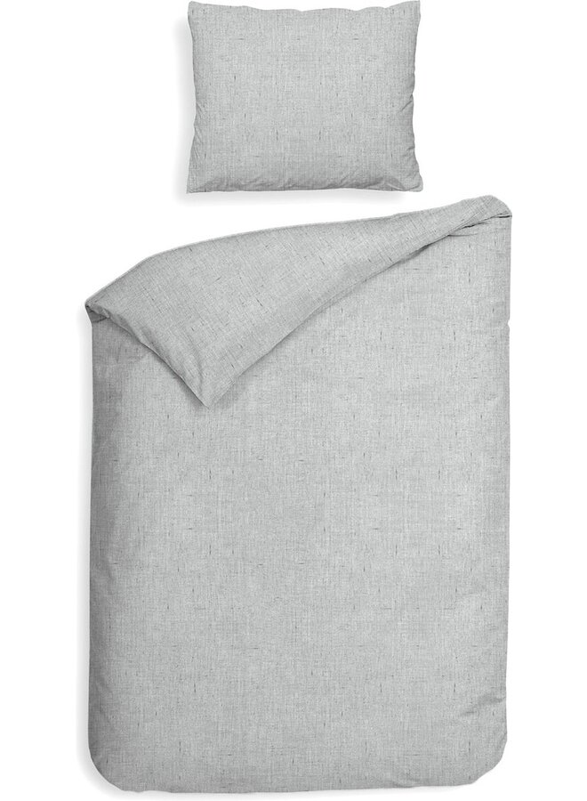 Heckett & Lane Dekbedovertrek Franela Grijs - Flanel