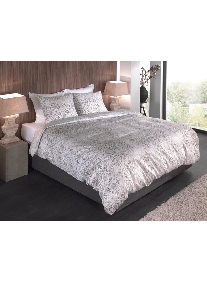 Heckett & Lane Dekbedovertrek Emeralda Beige - Clip Sheared Katoen