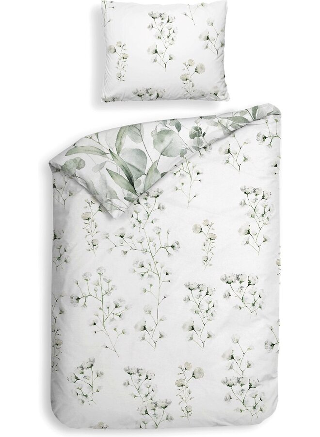 Heckett & Lane Dekbedovertrek Eduardo Wit - Clip Sheared Katoen