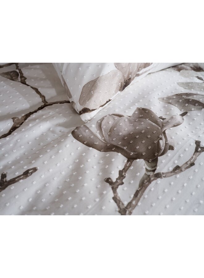 Heckett & Lane Dekbedovertrek Rio Wit - Clip Sheared Katoen