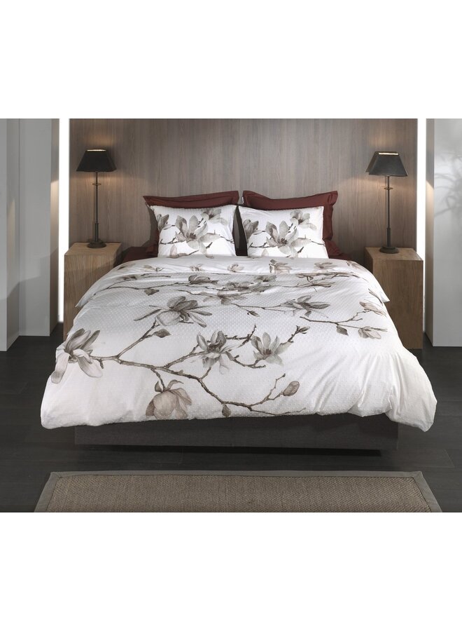 Heckett & Lane Dekbedovertrek Rio Wit - Clip Sheared Katoen