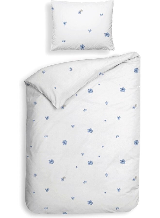 Heckett & Lane Dekbedovertrek Mikaela Wit - Clip Sheared Katoen