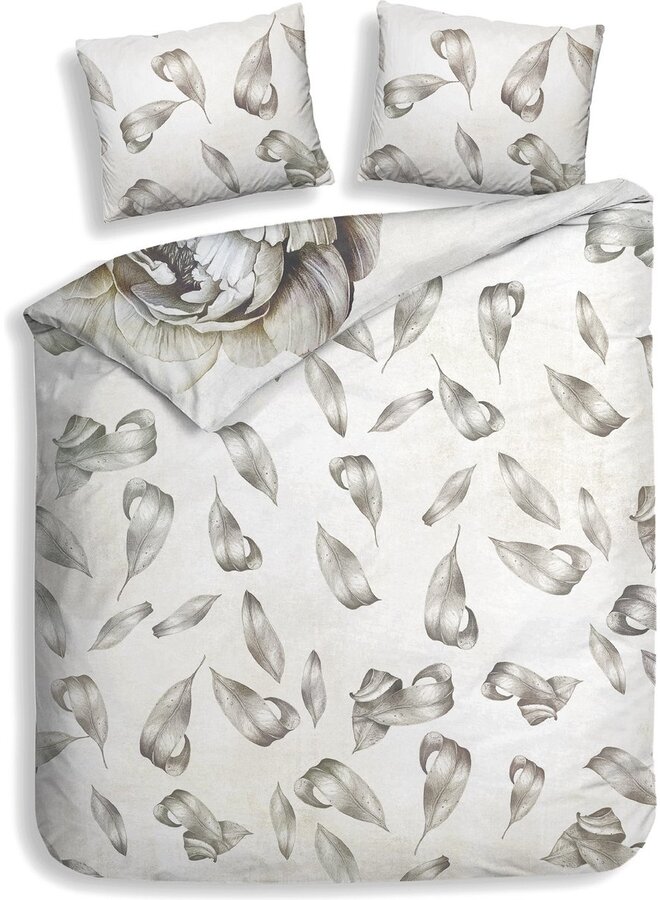 Heckett & Lane Dekbedovertrek Elena Wit - Dobby Katoen