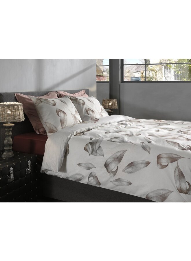 Heckett & Lane Dekbedovertrek Elena Wit - Dobby Katoen
