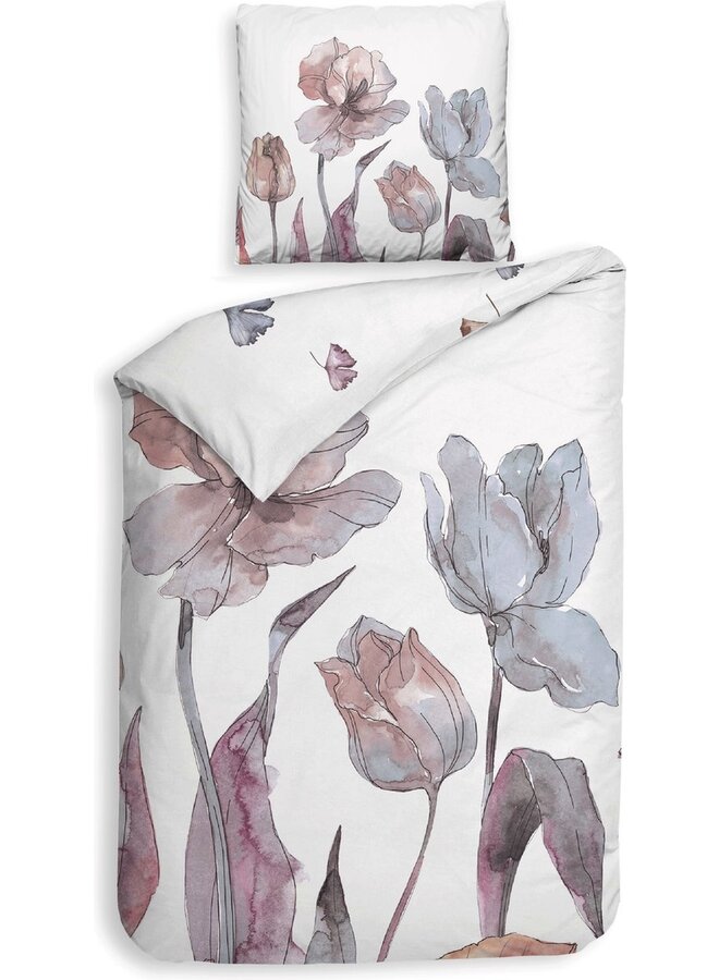 Heckett & Lane Dekbedovertrek Zeljko Wit - Dobby Katoen