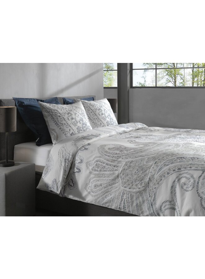 Heckett & Lane Dekbedovertrek Muelle Wit - Dobby Katoen