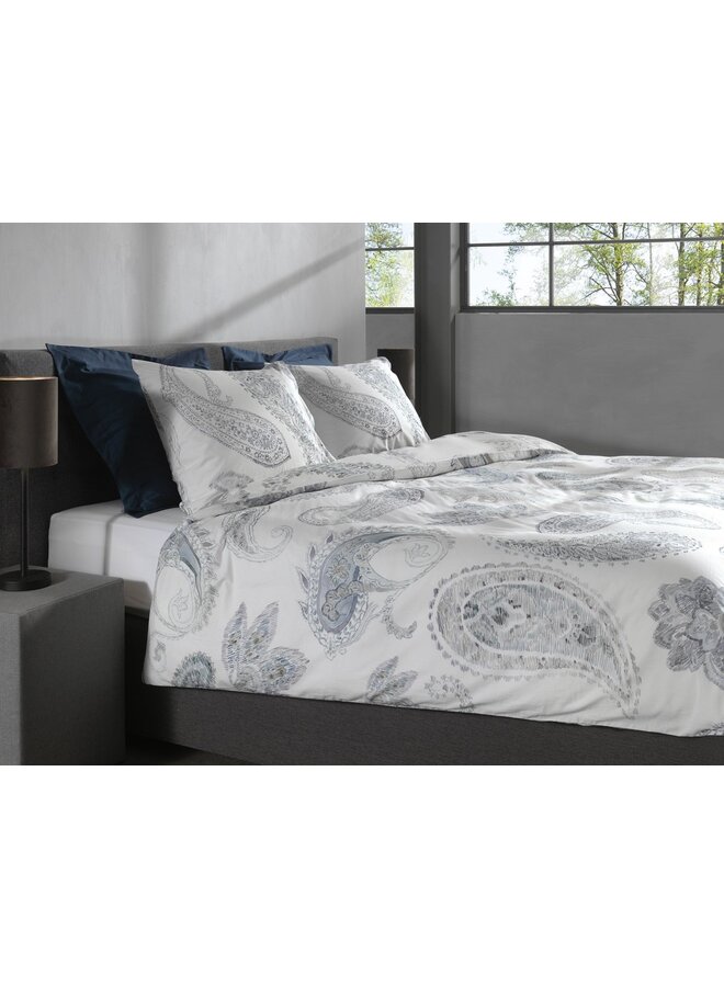 Heckett & Lane Dekbedovertrek Muelle Wit - Dobby Katoen