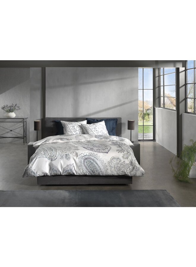 Heckett & Lane Dekbedovertrek Muelle Wit - Dobby Katoen