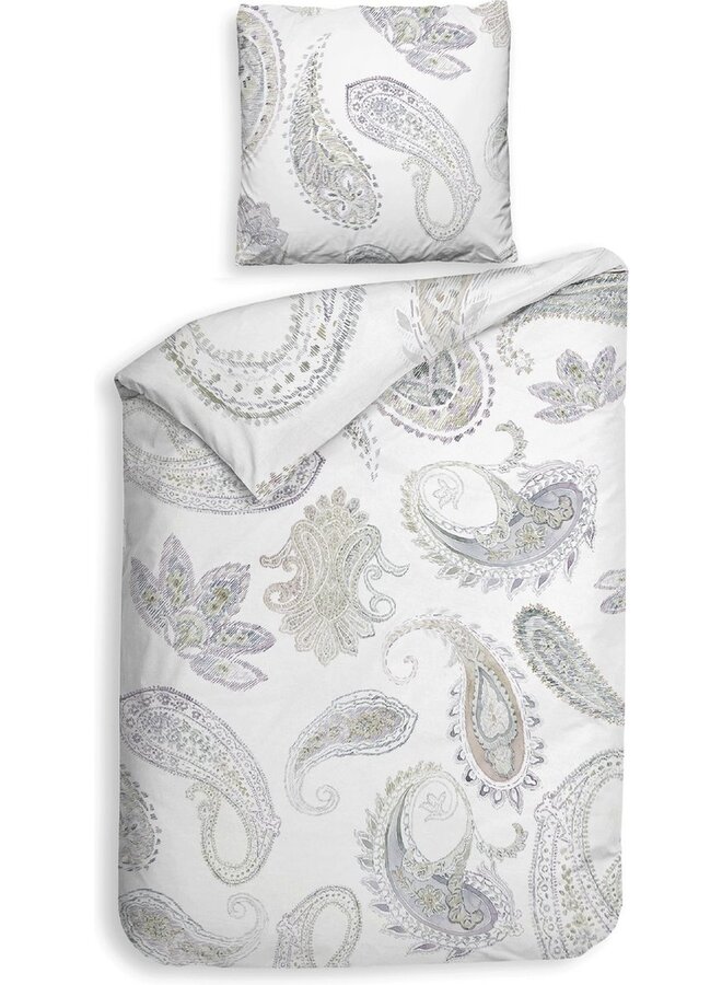 Heckett & Lane Dekbedovertrek Muelle Wit - Dobby Katoen