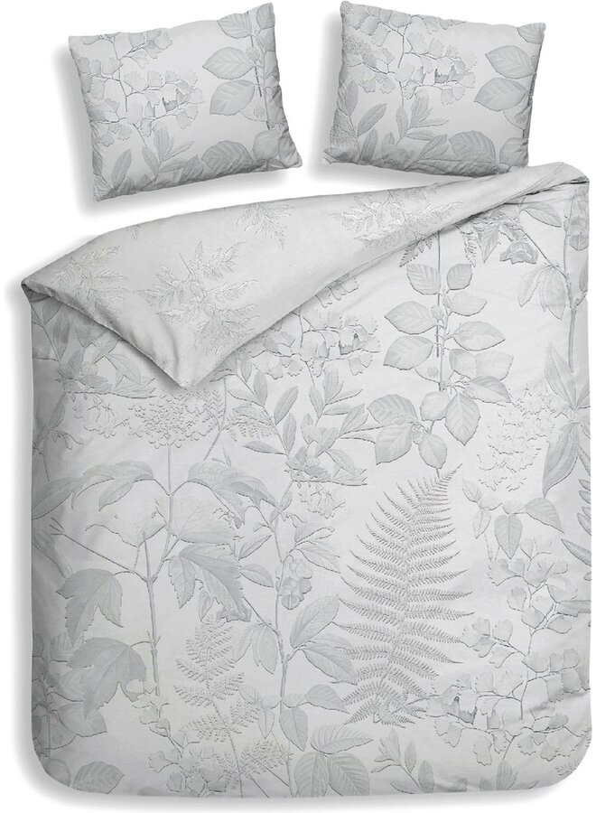 Dekbedovertrek Freyr Grijs - Dobby Katoen PL1
