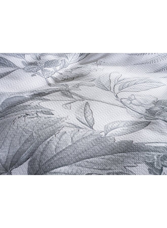 Heckett & Lane Dekbedovertrek Freyr Grijs - Dobby Katoen