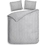Heckett & Lane Dekbedovertrek Lacey Grijs - Dobby Katoen