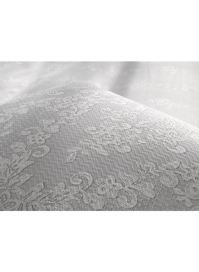 Heckett & Lane Dekbedovertrek Lacey Grijs - Dobby Katoen