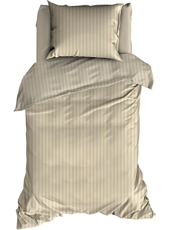 Satin d'Or Dekbedovertrek Hotel Linnen Zand - Katoensatijn