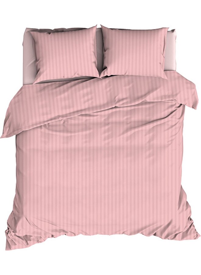 Dekbedovertrek Hotel Linnen Licht Roze - Katoensatijn